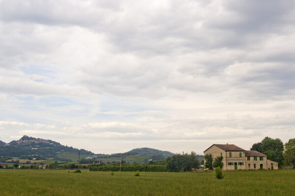 Country house in Emilia-Romagna (Italy) near Cesena at summer