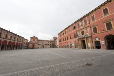 Imola (Bologna, Emilia-Romagna, Italy) - Main square of the city clipart