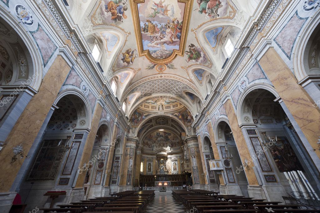 Amelia (Terni, Umbria, Italy) - Cathedral interior — Stock Photo ...