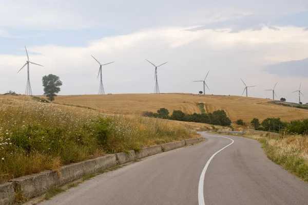 Ветровые турбины Базиликаты (Италия) ) — стоковое фото
