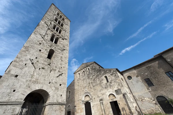 Anagni (Frosinone, Lazio, Italia) - Catedral medieval y campanario —  Fotos de Stock