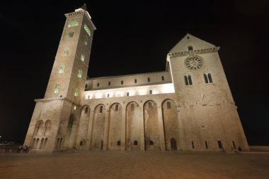 Trani (puglia, İtalya) - gece Ortaçağ Katedrali