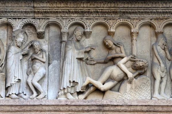 Stock image Modena (Emilia-Romagna, Italy) - Cathedral facade, bas-relief