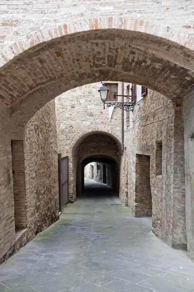 Colle di Val d'Elsa (Siena, Tuscany, Italy), typical old street