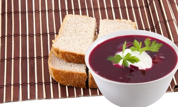 Stock image Ukrainian and russian red-beet soup