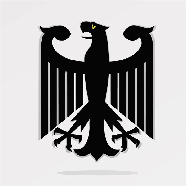 La figura muestra la figura de un águila — Vector de stock