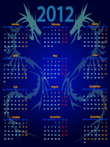 Calendar 2012