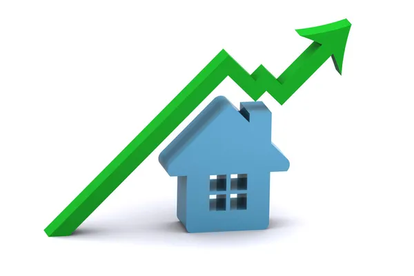Növekvő ingatlanpiac — Stock Fotó