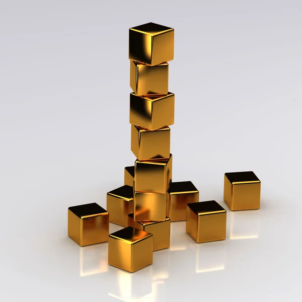 Blocos dourados — Fotografia de Stock
