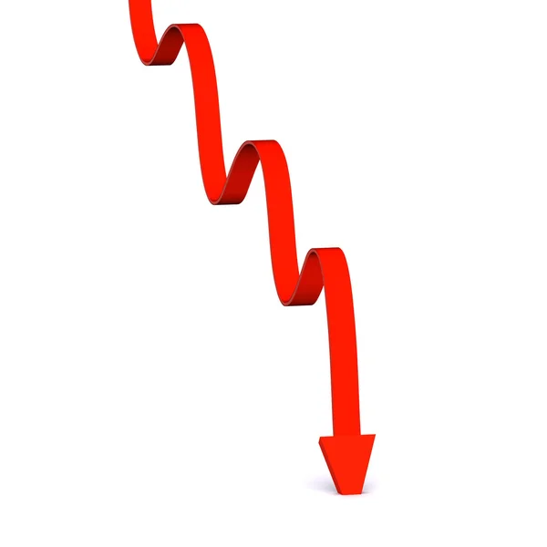 Fallande graf — Stockfoto
