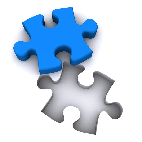 Jigsaw teamwerk — Stockfoto