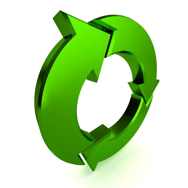 Green Process Arrow — Stock Photo, Image
