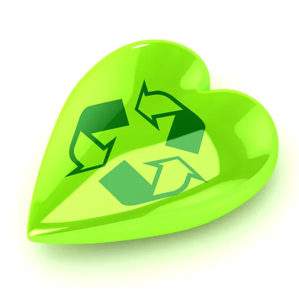 stock image Recycle Heart