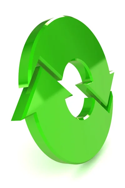 Grüner Prozesspfeil — Stockfoto