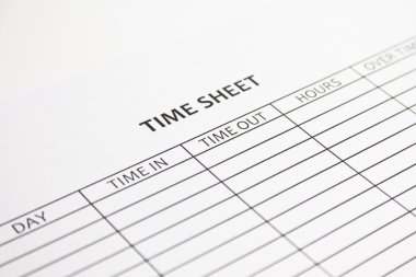 Time Sheet clipart