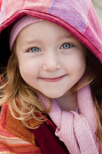 Cute little winter girl — Stock Photo, Image