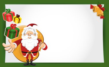 Santa Claus Christmas Greeting Card clipart