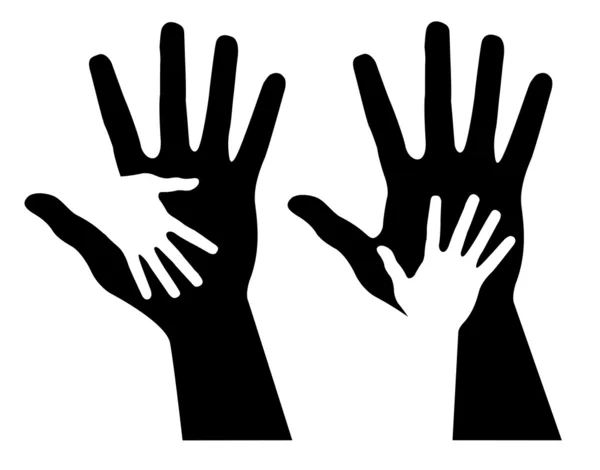 Aider les mains — Image vectorielle