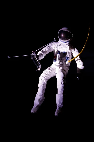 Astronauta volando en el espacio exterior — Foto de Stock