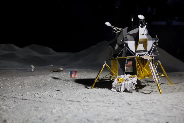 Aterrissagem na lua — Fotografia de Stock