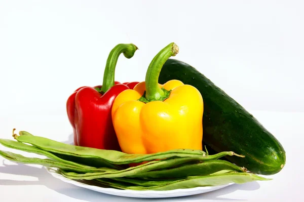 Gemüse im Teller — Stockfoto