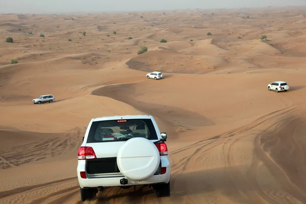 두바이의 모래 언덕 두들겨 — 스톡 사진