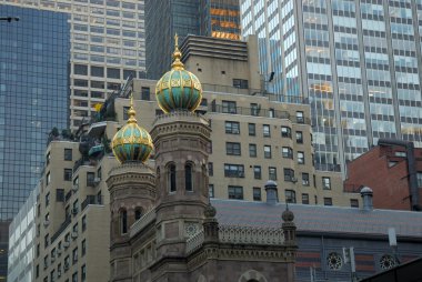 Synagogue in the Lexington Avenue, New York clipart