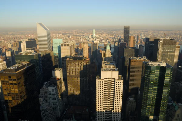 Luchtfoto uitzicht op manhattan, new york city — Stockfoto