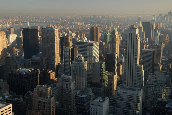Vista aérea sobre Manhattan, Nueva York — Foto de Stock