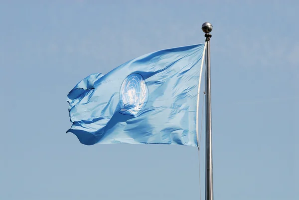 Bandeira das Nações Unidas, Nova Iorque — Fotografia de Stock