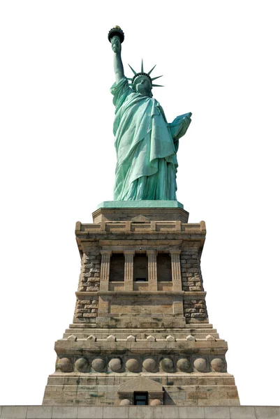 La Statua della Libertà isolata sul bianco — Foto Stock