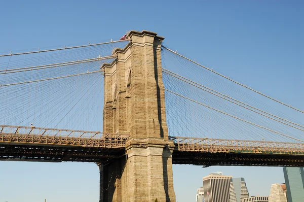 Pilone ponte di Brooklyn — Foto Stock