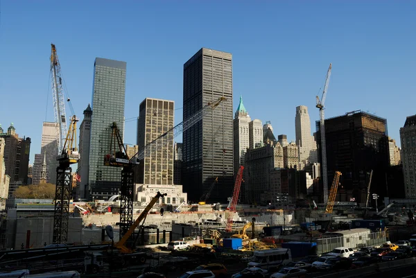 Cantiere al Ground Zero di New York — Foto Stock