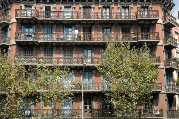 스페인 바르셀로나의 건축 양식 — 스톡 사진
