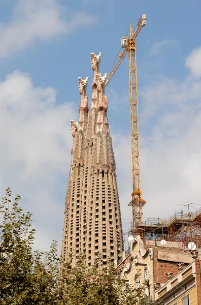Πύργους της Σαγράδα Φαμίλια, Βαρκελώνη Ισπανία — Φωτογραφία Αρχείου