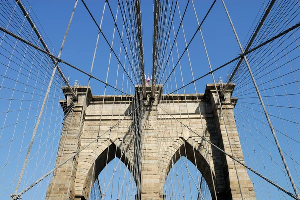 布鲁克林大桥，纽约 — 图库照片