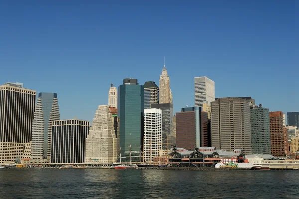Linha do horizonte de Lower Manhattan, Nova Iorque — Fotografia de Stock