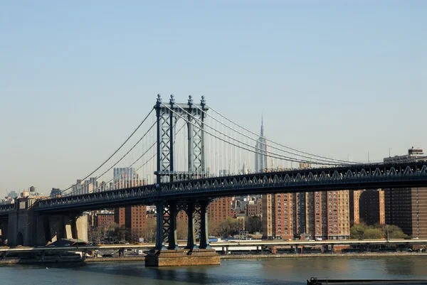 マンハッタン橋、ニューヨークシティ — ストック写真