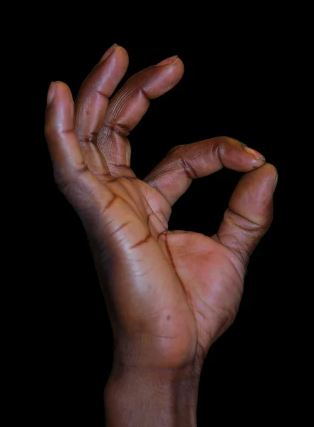Руки знак для ОК — стокове фото