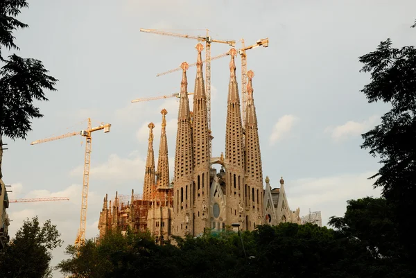 Sagrada familia w Barcelonie Hiszpania — Zdjęcie stockowe