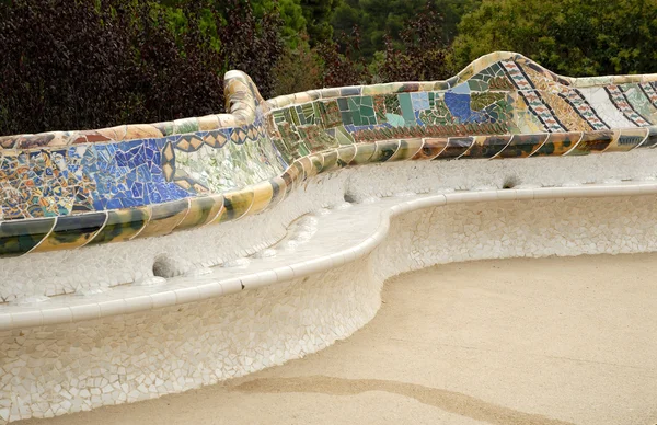Seat in the Park Guell, Barcelona Spain — Stock Photo, Image