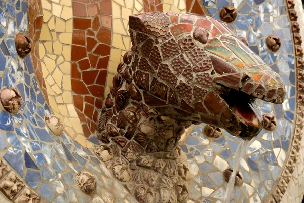 Dragon head, Barcelona — Stock Photo, Image