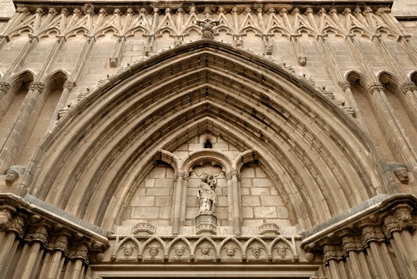 Katedra w Barcelonie, Hiszpania — Zdjęcie stockowe