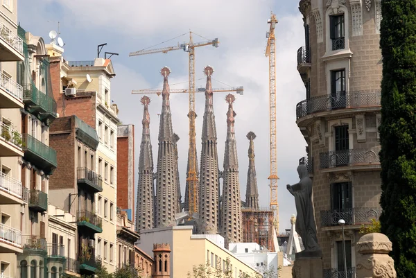 Sagrada familia v Barceloně Španělsko — Stock fotografie
