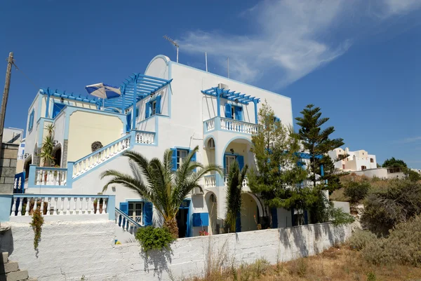 Dom w miejscowości Santoryn, Grecja — Zdjęcie stockowe