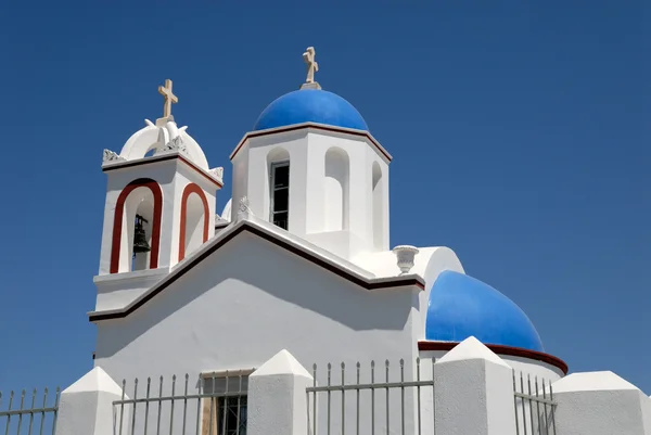 Церковь в Санторини — стоковое фото