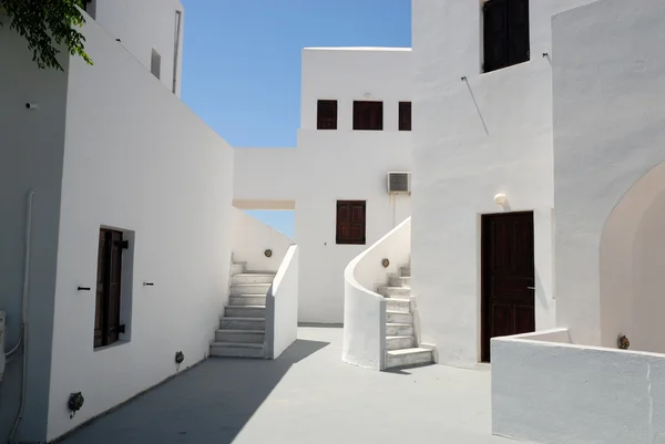 Courtyard in Santorini, Greece — Stock Photo, Image