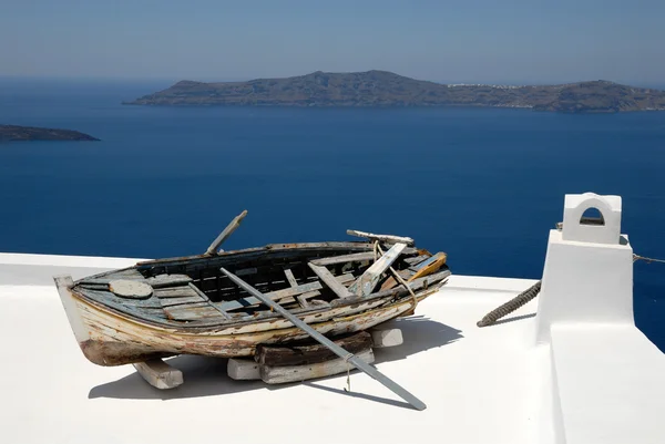Staré lodi na ostrově santorini, Řecko — Stock fotografie