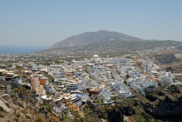 Luftaufnahme über Santorini, Griechenland — Stockfoto