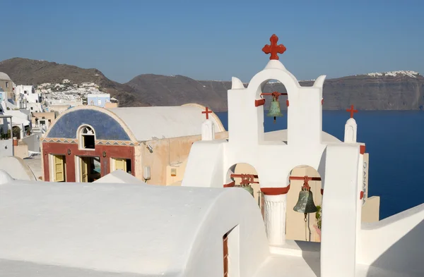 Kerk in oia, santorini Griekenland — Stockfoto